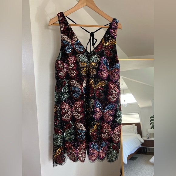 Free People Fly Me Away Sequin Mini Dress - Taylor Swift Eras Tour Outfit Idea! - Picture 4 of 7